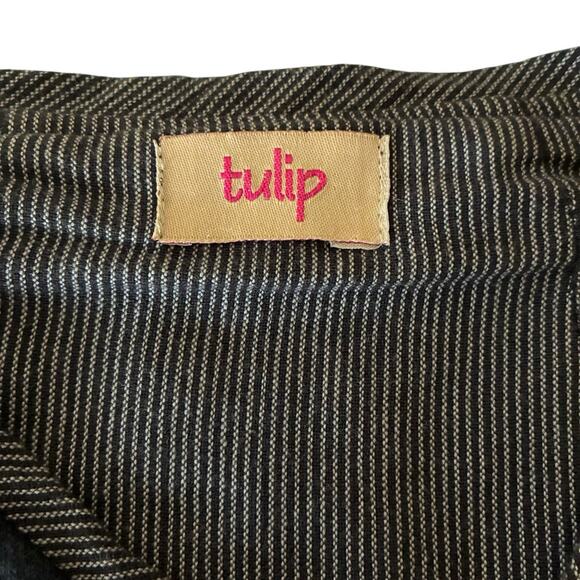 Tulip Black Women's Size XS Black 4 Button Down Quiet Luxury Parisian Minimalist - Picture 4 of 8